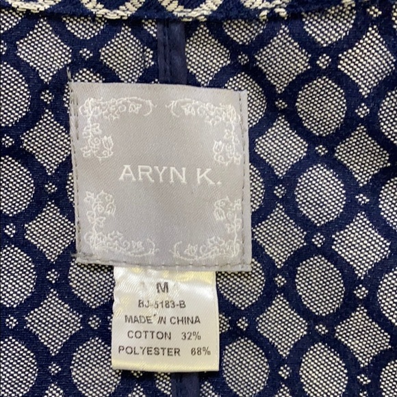 Aryn K Blue And White Jacket - Picture 4 of 4